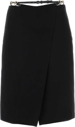 Gucci Black Wool Skirt
