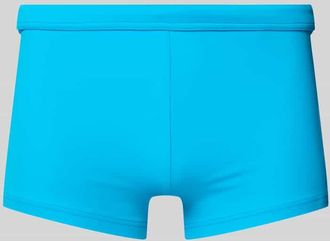 HOM Slim Fit Badeshorts mit Label-Patch Modell SEA LIFE in Tuerkis, Größe XXL