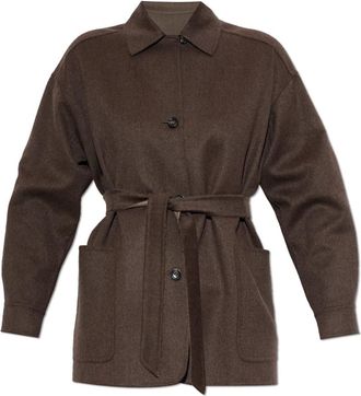 Max Mara Cashmere Jas Fervore - Dames - Mantels - Bruin - Maat: 2XS Kasjmier