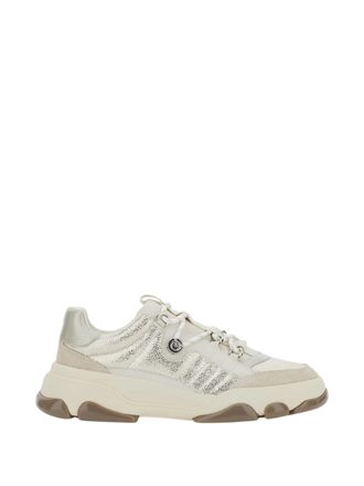 Pinko Chunky Sole Sneakers With Metallic Accents And Padded Collar