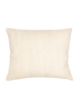 Anaya with Love So Soft Linen Luxe Blue Dutch Euro Pillow with Down Alternative Insert in Ivory at Nordstrom, Size 28X36