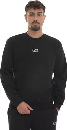 Emporio Armani Felpa girocollo Nero EA7 Uomo