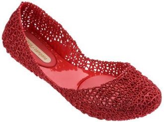 Melissa Campana Papel VII Jelly Flat in Red Glitter at Nordstrom, Size 5
