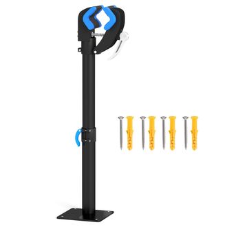 HOMCOM Bike Repair Stand - Wall Mount Bike Workstand W/ Adjustable Clamp | TJ Hughes