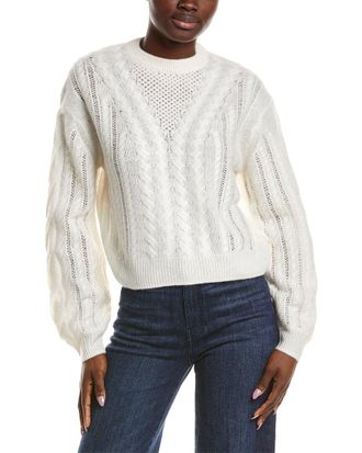 Naadam Airy Cable Crewneck Cashmere Sweater