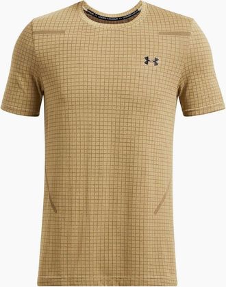 Under Armour Mens Mens Seamless Short Sleeve T-Shirt - Brown - Size: 36