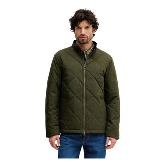 Barbour City Harrington Quilted Jacket - Heren - Zomerjassen - Groen - S - Polyester - Jassen