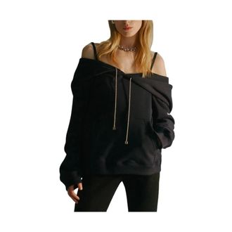 Circus Hotel Felpa con scollo Bardot - - Sweatshirts & Hoodies - Donna - Nero - S