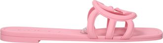 Gucci Mujers Chanclas Y Zuecos Goma Rosa