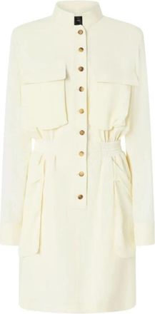 Pinko Benvenuto Dress - Dames - Korte kleedjes - Roze - L - Leer - Kleedjes