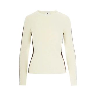 Elisabetta Franchi Dames, Tops, Wit, Maat: M Viscose