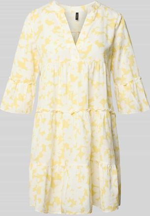 Vero Moda Ausgestelltes Blusenkleid aus reiner Baumwolle Modell DICTHE in Hellgelb, Gr&ouml;&szlig;e XL