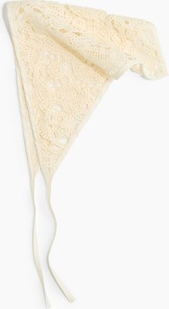 H&M Haartuch im H&auml;kellook - Cremefarben