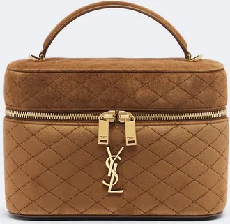 Saint Laurent Borsa vanity Gaby Large in suede