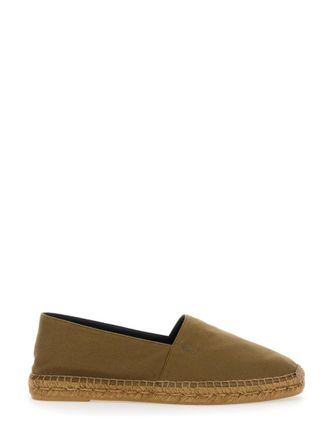 Saint Laurent Green Slip On Espadrilles