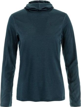 Fj&auml;llr&auml;ven Abisko Wool Hoodie Merinoshirt f&uuml;r Damen | blau