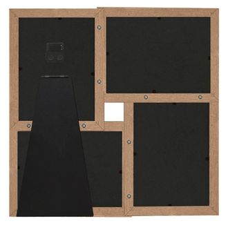 Berkfield Home Modern Collage Photo Frame for 4x(13x18 cm) Picture Light Brown MDF | Size: 13x18 cm
