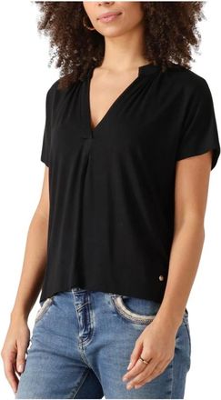 Mos Mosh MOS Mosh, Overhemden, Dames, Zwart, S, Zwarte Shira Tee Dames Top