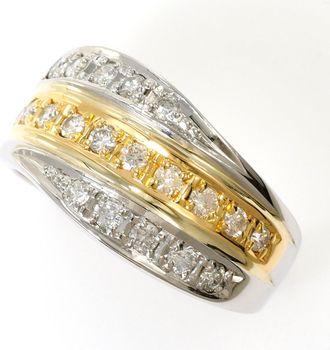 C&A Unbranded Platinum yellow gold yellow gold (18K) Platinum 900 Band Ring (Pre-Owned)