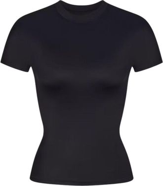 Nike (WMNS) Nike x SKIMS Shine Mock-Neck Short-Sleeve Top Obsidian TPTSH2714-OBD