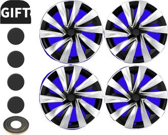 OEM Tapa Central De Rueda, Compatible Con Tesla Model Y, Dise&ntilde;o De 19 Pulgadas, Color Turbine Silver Black, Tesla, New Model Y 19in