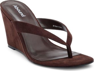 Abound Macy Wedge Sandal in Brown Chocolate at Nordstrom Rack, Size 8.5