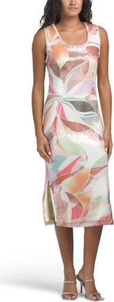 Ciebon Louella Abstract Maxi Dress In Cream Multi