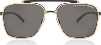 Porsche Design P8937 Polarized C Mens Sunglasses Gold Size 59