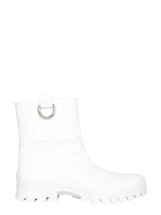 Msgm Mid-Calf White Rain Boots