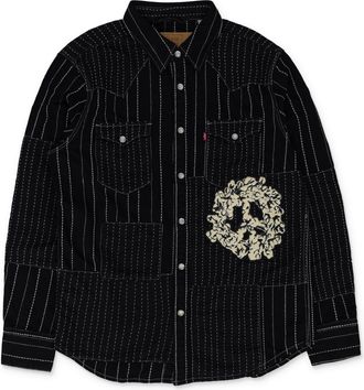 Denim Tears Black Levis Overdyed Western Button-Up