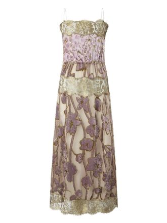 Roberto Cavalli Abito con motivo a fiori - Toni neutri