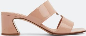 Ferragamo Vara Chain Sandals, Size 10 C