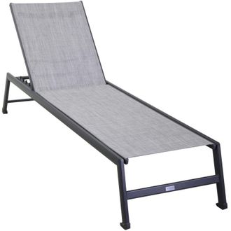 Vacchetti Vacchetti - Tumbona Antracita 195x55 Cm H 31 Cm En Aluminio Mod. Cleveland