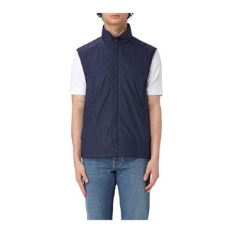 Fay Vests, male, Blue, Size: S Lightweight ZipUp Vest