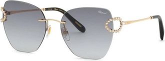 Chopard Schm 14S 0300 Zonnebrillen - Dames - Zonnebrillen - Geel - 57 MM - Accessoires