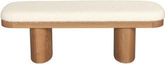 TOV Furniture Tov Furniture Ollie Performance Boucle Wooden Bench
