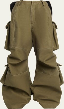 Marc Jacobs Bow Back Wide-Leg Cargo Pants