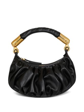 Balmain mini Ebene leather tote bag - Nero