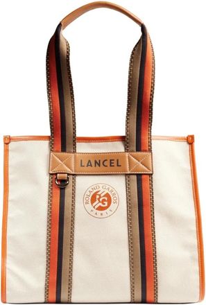 Lancel Zip Tote Bag - Dames - Shoppers - Bruin - ONE Size - Katoen - Tassen