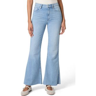 Paige Marlow High Waist Skimmer Flare Jeans in Santorini Sky at Nordstrom, Size 24