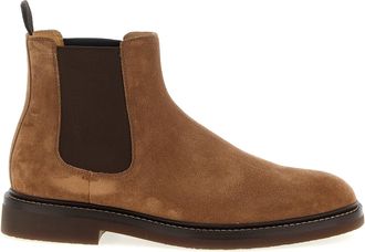 Brunello Cucinelli Chelsea Ankle Boots Stivali E Stivaletti Marrone-Uomo
