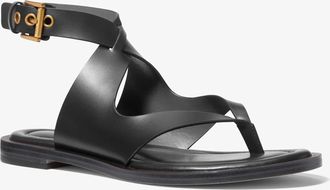 Michael Kors Irene Leather Wrap Sandal