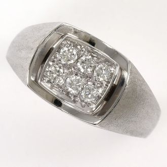 C&A White Gold White Gold (18K) Band Ring (Pre-Owned)