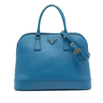 Prada Pre-owned Prada Large Saffiano Lux Open Promenade Satchel Ladies UDA583LL5RDNTTL0