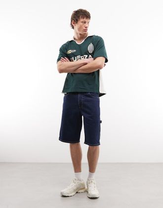 Dickies 1993 - Pantaloncini di jeans indaco scuro da 28 cm-Blu
