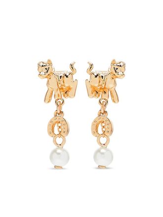 Marc Jacobs Oorbellen met pony bedel - Goud