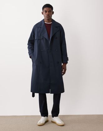Asos Trench oversize blu navy