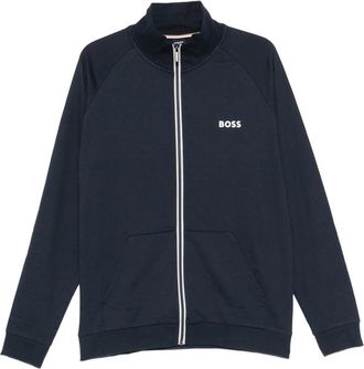 HUGO BOSS Authentic Zip-up Logo-print Sweatshirt