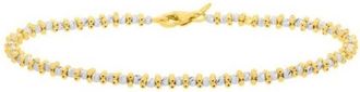 Tresorra 14K Yellow Gold Pallina Bead TT Chain Bracelet