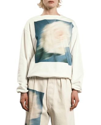 Tanaka Crewneck Sweatshirt With Floral Print And Graphic Accents